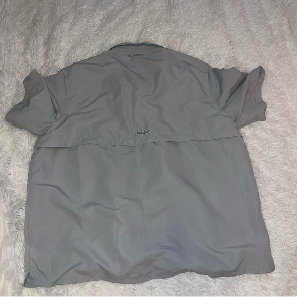 Realtree Fishing Gray Camp Shirt Button Down size 2XL Sun Shade 50 SPF - Picture 3 of 4